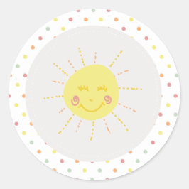 レインボー&サンシャインステッカー ラウンドシール