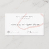 レインボー・ザンク・ユー・名刺 名刺 (裏面)