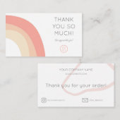 レインボー・ザンク・ユー・名刺 名刺 (正面/裏面)