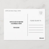 レインボー&シャルボードハッピーバースデーはがき ポストカード (裏面)