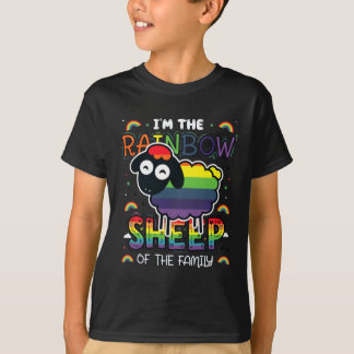 レインボー・シープ・プライド・ファミリー・ステートメントTシャツ Tシャツ
