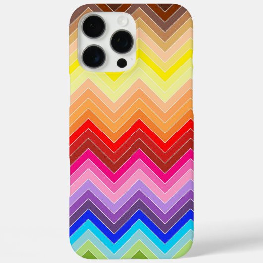 レインボー・ジグザグ Case-Mate iPhoneケース (裏面)