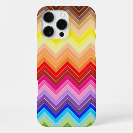レインボー・ジグザグ iPhoneケース (裏面)