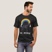 レインボー スキッパーキ Ew 人々 ユニコーン 犬 Tシャツ (正面フル)