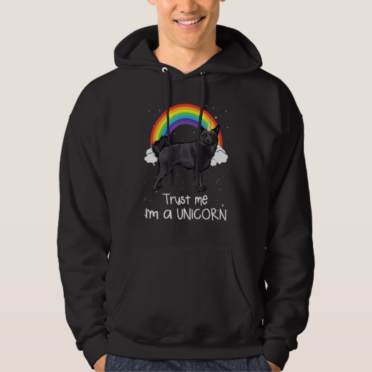 レインボー・スキッパーキ Trust Me I"m A Unicorn Dog パーカ (正面)