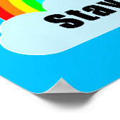 レインボー – ステイ前向き ポスター (角)