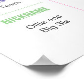 レインボー・スプリンクルの三つ目の誕生日ポスター ポスター (角)