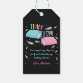 レインボー スリープオーバー パーティー おやすみ会 感謝の気持ち ギフト ギフトタグ (正面)