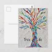レインボー·ツリー·オブ·ライフ ポストカード (正面/裏面)