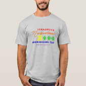 レインボー テラノヴァ ニューファンドランド Tシャツ (正面)
