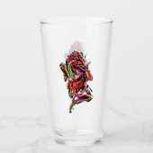 レインボー·ドラゴン多彩ア中国のートカスタマイズ タンブラーグラス (正面)
