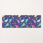 『レインボー・ナーハル・アンダー・ザ・シーガーパーソナライズされたル』 ヨガマット (裏面(横))