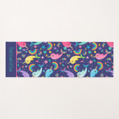 『レインボー・ナーハル・アンダー・ザ・シーガーパーソナライズされたル』 ヨガマット (正面(横))