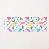 『レインボー・ナーハル・アンダー・ザ・シーガーパーソナライズされたル』 ヨガマット (正面(横))