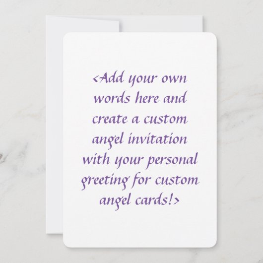 レインボー ハーツ ガーディアン エンジェル オーダーメイド 招待状 (裏面)