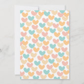 レインボー&ハート1st誕生日パーティー 招待状 (裏面)