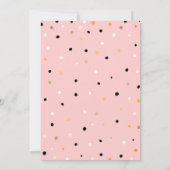 レインボー，ハート，ドット，バーチャル赤ちゃんシャワー（郵便） 招待状 (裏面)