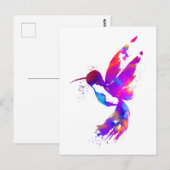 レインボー・ハummingbird ポストカード (正面/裏面)