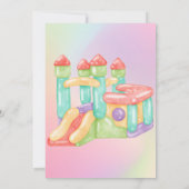 レインボー バウンス ハウス パーティー ご招待 招待状 (裏面)