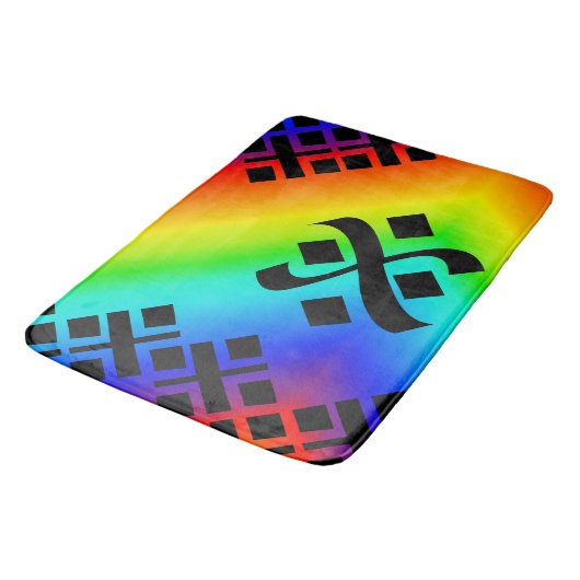 レインボー バスマット (アングル)