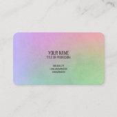 レインボー・ビジネス・カード、カスタム・ロパーソナライズされたゴ 名刺 (正面)