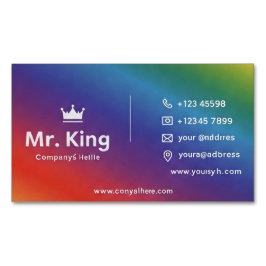 レインボー・ビジネス・カード マグネット名刺