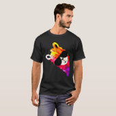 レインボー・ファン・ラマ・アルパカ Tシャツ (正面フル)