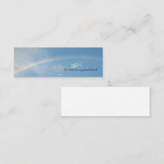 「レインボー」ブックマーク スキニー名刺 (正面/裏面)
