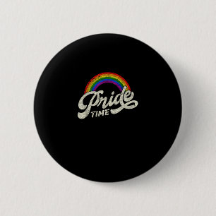 レインボー、プライドタイム、LGBTタンクトップ 缶バッジ