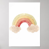 レインボー ベビー ポスター ボヘミア キッズ ルーム デコレーション (正面)