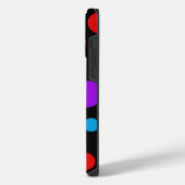 レインボー・ポルカドット iPhoneケース (左側面)