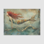 レインボー・マーメイド絵を描のデコパージュ 薄葉紙 (正面)