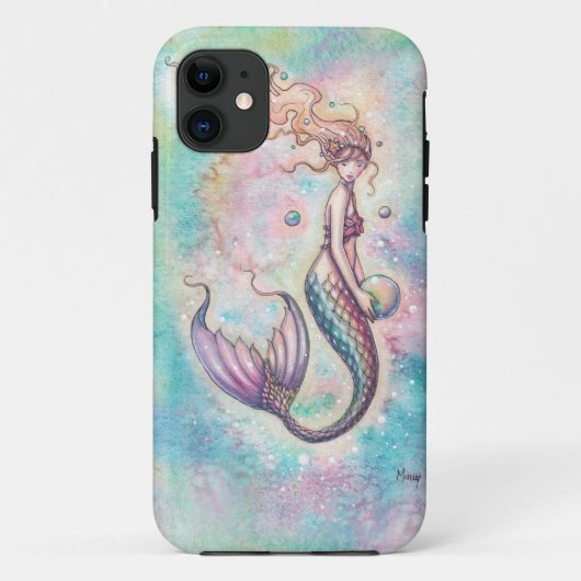 レインボー マーメイド ファンタジー アート Case-Mate iPhoneケース (裏面)