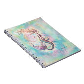 レインボー マーメイド ファンタジー 水彩アート ノートブック (右側)