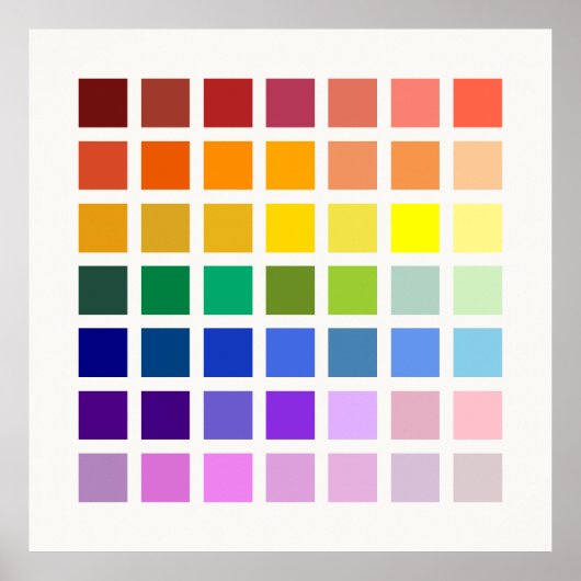 レインボー&モア、色の宇宙49階調 ポスター (正面)