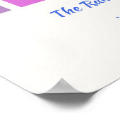 レインボー&モア、色の宇宙49階調 ポスター (角)