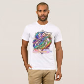 レインボー・モンキーキング・ヘキサクレスト Tシャツ (正面フル)
