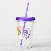 レインボー&ユニコーンデザインアクリルタンブラー アクリルタンブラー (裏面)