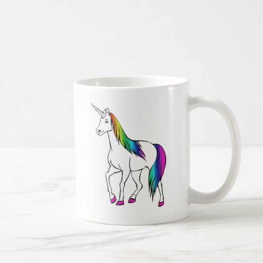 レインボー ユニコーン コーヒーマグカップ (右)