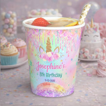 レインボー ユニコーン ピンク アクア 誕生日