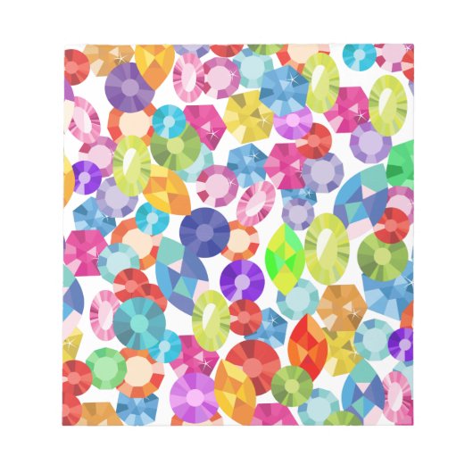 レインボー・ラインストロン ノートパッド (正面)