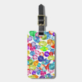 レインボー・ラインストロン ラゲッジタグ (正面縦)