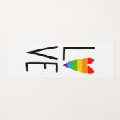 レインボー·ラブ ヨガマット (正面(横))