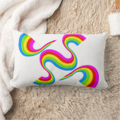 レインボー ランバークッション (ブランケット)