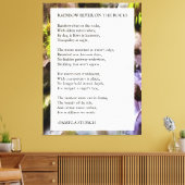 レインボー・リバー・オン・ザ・ロック詩byパメラ・ストルチ キャンバスプリント (インサイチュ (リビング))