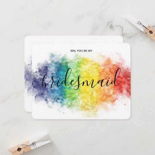 レインボー レズビアン ゲイ LGBT 招待状 (正面/裏面インサイチュ)