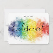 レインボー レズビアン ゲイ LGBT 招待状 (正面)