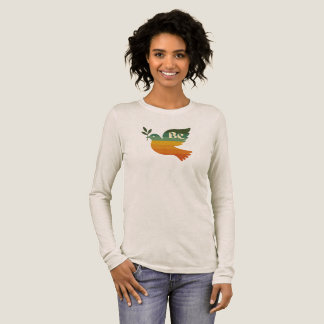 レインボー レトロ ビーピース ドブ 長袖Tシャツ トライブレンドTシャツ