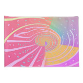 レインボー ヴォルテックス スワール 枕カバー (裏面-右)