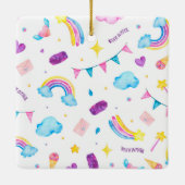 レインボー – 信じイン魔法 セラミックオーナメント (裏面)